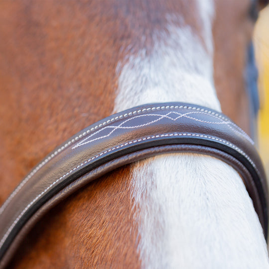 Equinavia Saga Wide Noseband Hunter Bridle with Reins image 