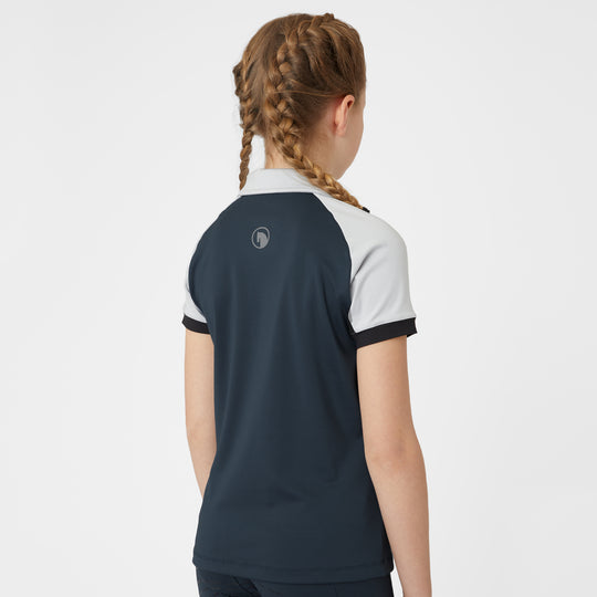 Horze Laura Kids Ventilated Polo Training Shirt image 