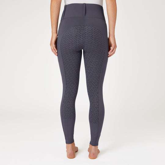Horze Lucinda Womens High-Waist Tights w/ Silicone Full Grip image 