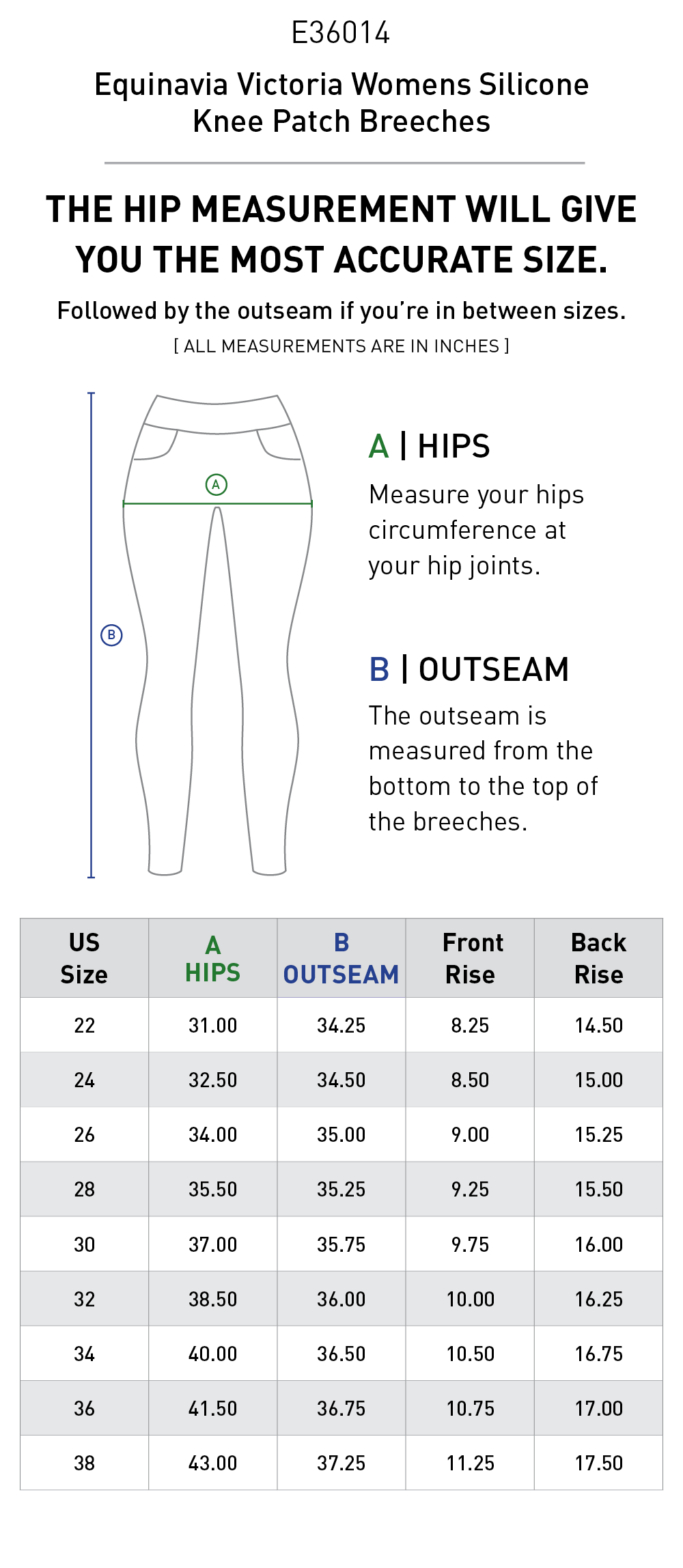 Size chart: Women&