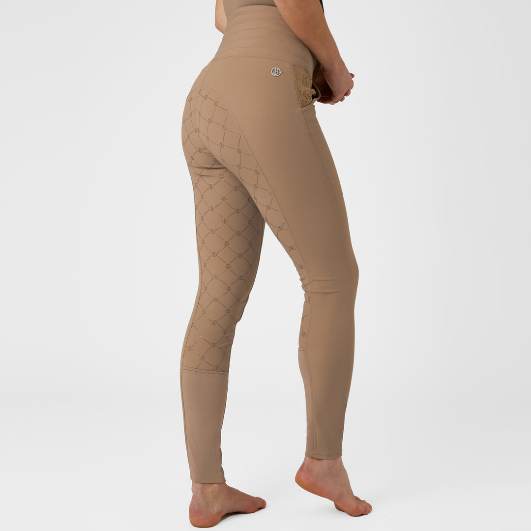 B Vertigo Natalia Womens Sculpting Full Seat Breeches With Lace Detail image 