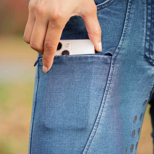 Equinavia Helena Womens Denim Full Seat Breeches image 