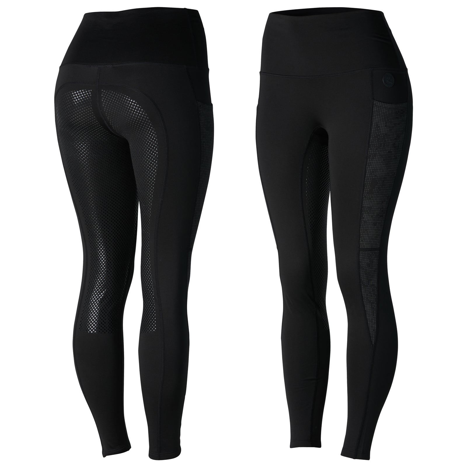 Horze Ramona Womens Reflective High Waist Winter Riding Tights image #1