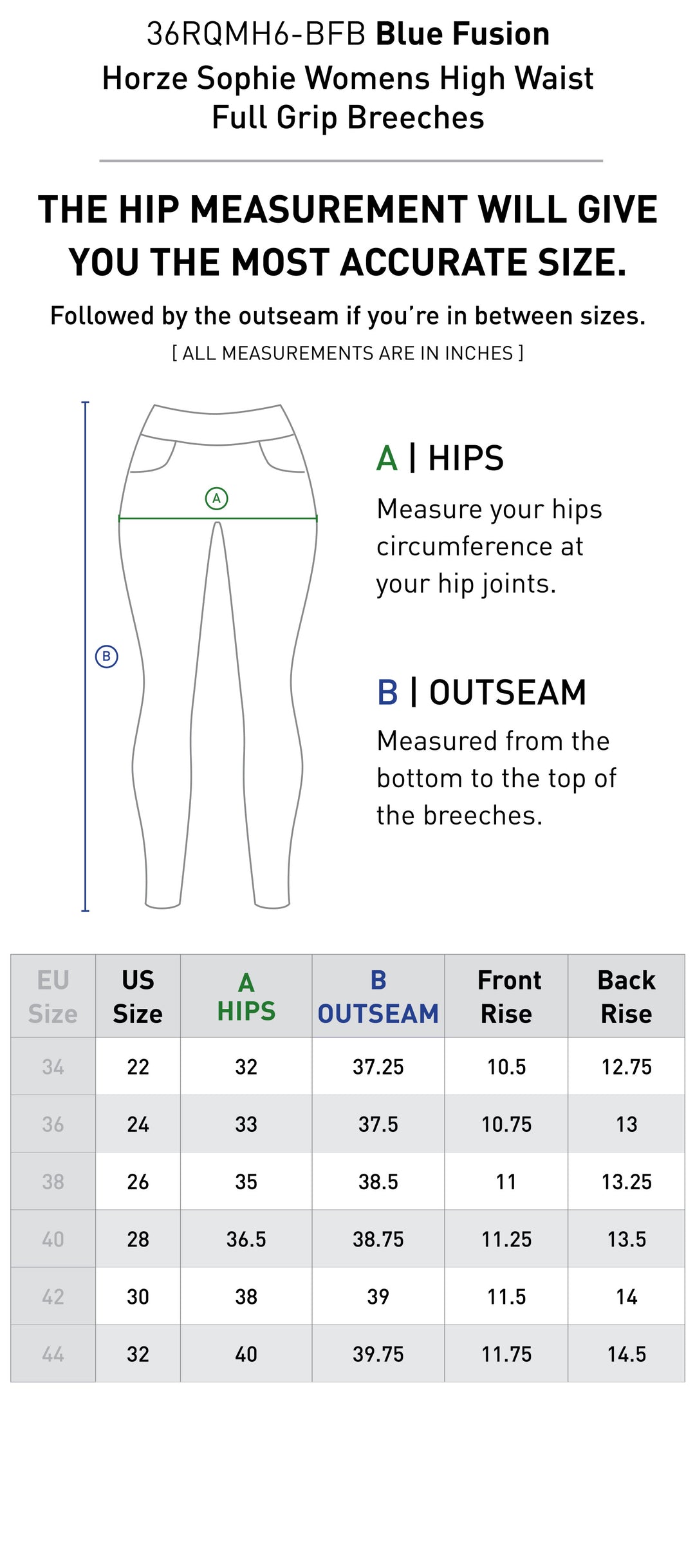 Size chart: Women&