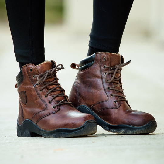 Horze Water Resistant Winter Leather Boots image 