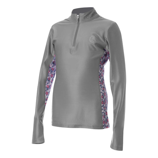 Equinavia Lena Kids Long Sleeve Quarter Zip Shirt image 