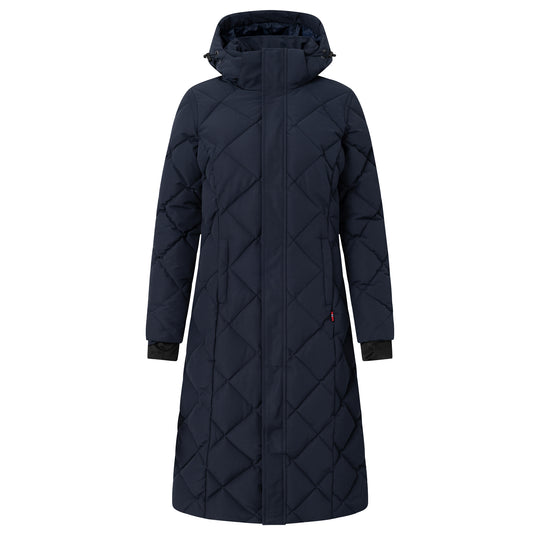 B Vertigo Gem Womens Waxed Padded Long Coat image 