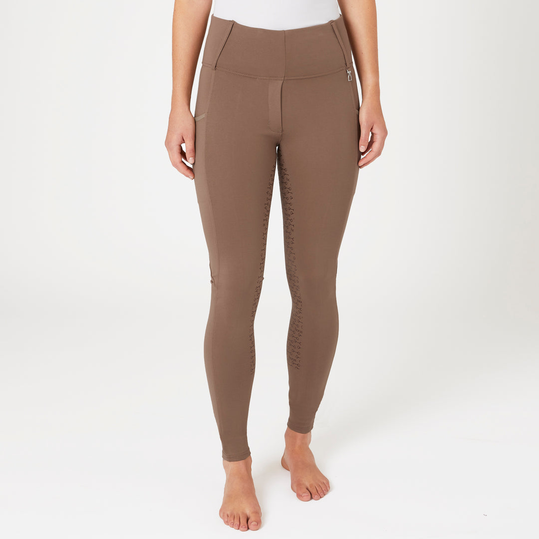Horze Lucinda Womens High-Waist Tights w/ Silicone Full Grip image #1