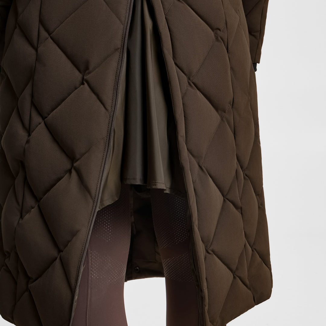 B Vertigo Gem Womens Waxed Padded Long Coat image 