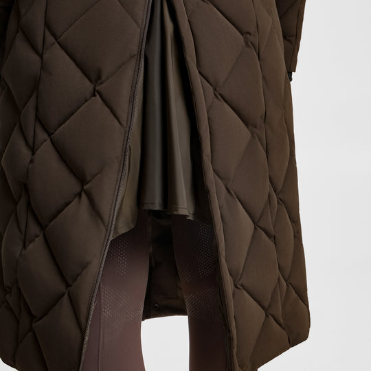 B Vertigo Gem Womens Waxed Padded Long Coat image 