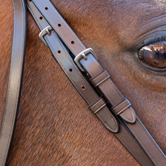 Equinavia Saga Wide Noseband Hunter Bridle with Reins image 