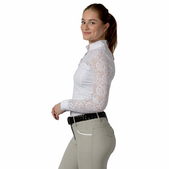 Equinavia Lisa Womens Lace Long Sleeve Show Shirt image 