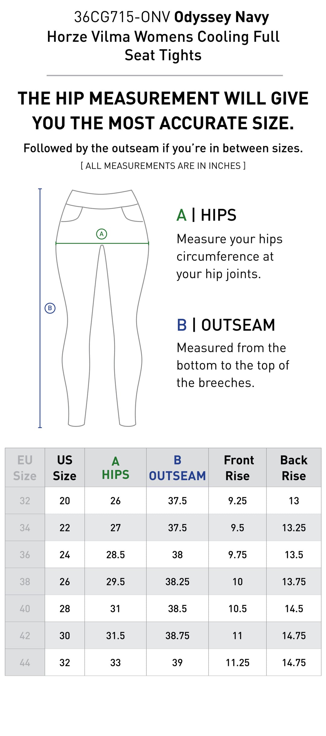 Size chart: Women&