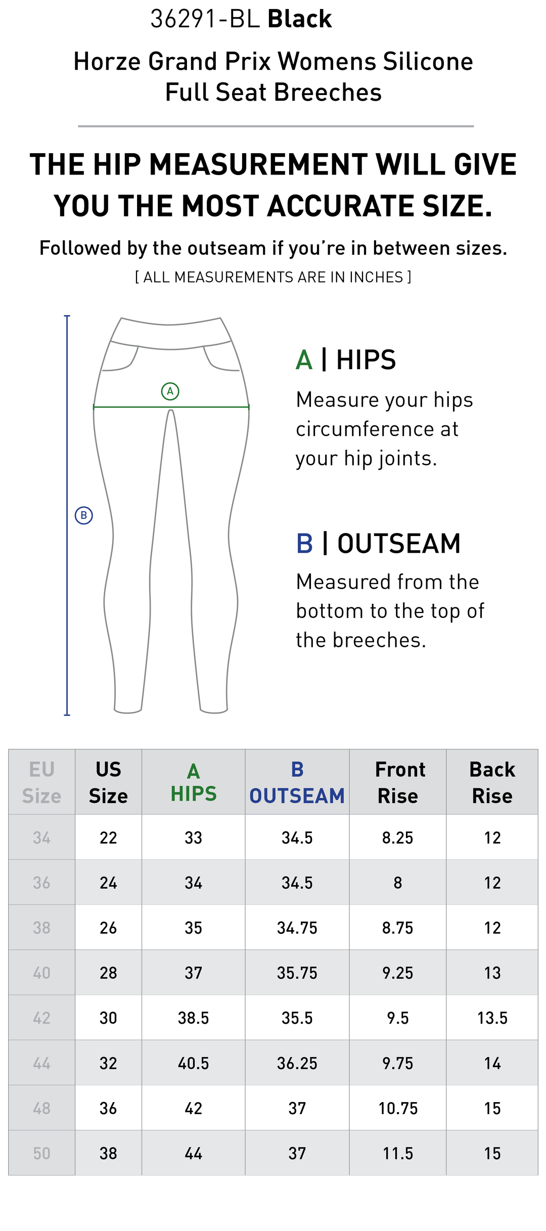 Size chart: Women&