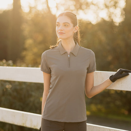 Horze Willow Womens Stretch Polo Shirt image 