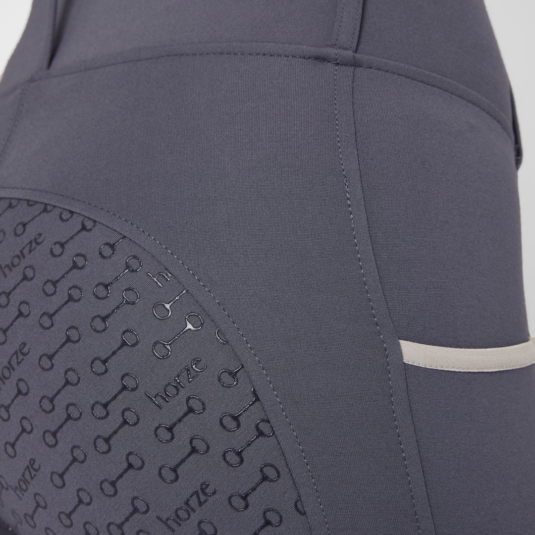 Horze Lucinda Womens High-Waist Tights w/ Silicone Full Grip image 