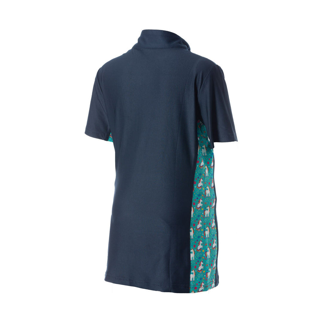 Equinavia Lena Kids Short Sleeve Quarter Zip Shirt image 