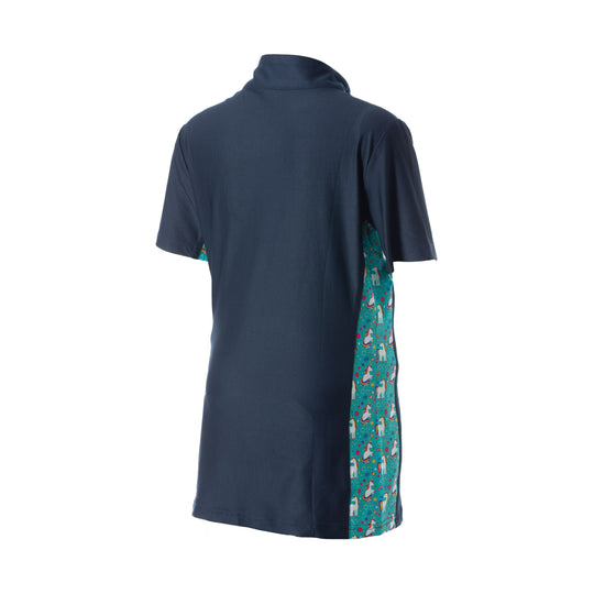 Equinavia Lena Kids Short Sleeve Quarter Zip Shirt image 