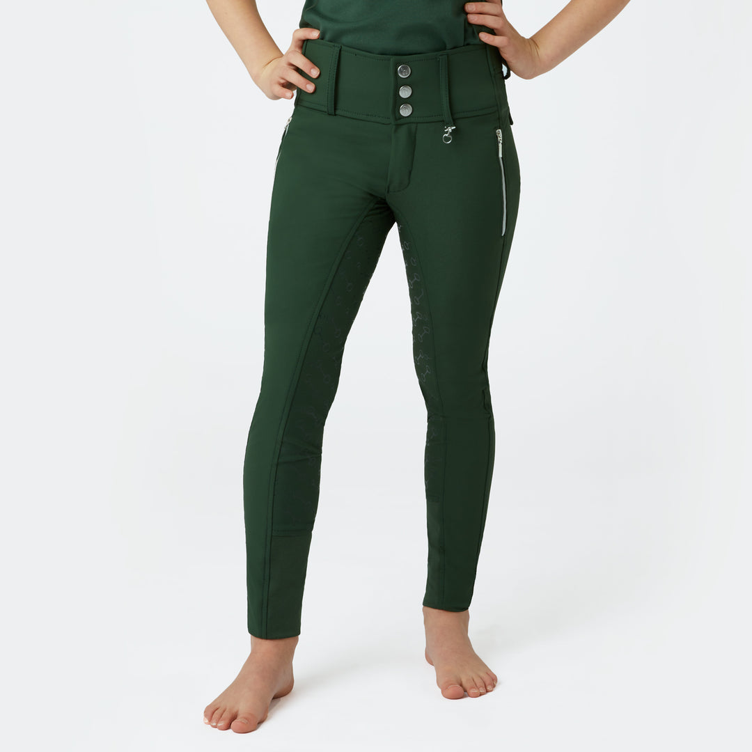 Horze Andrea JR Kids High Waist Full Grip Breeches image 