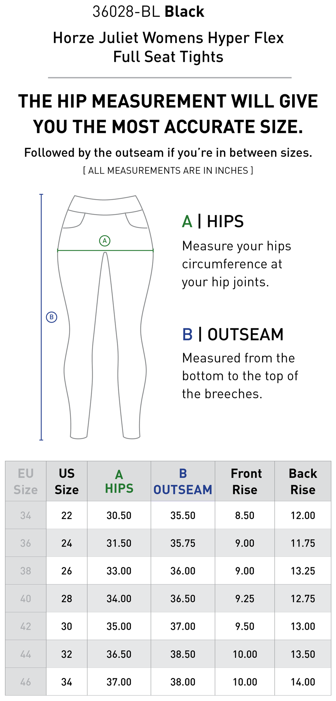 Size chart: Women&