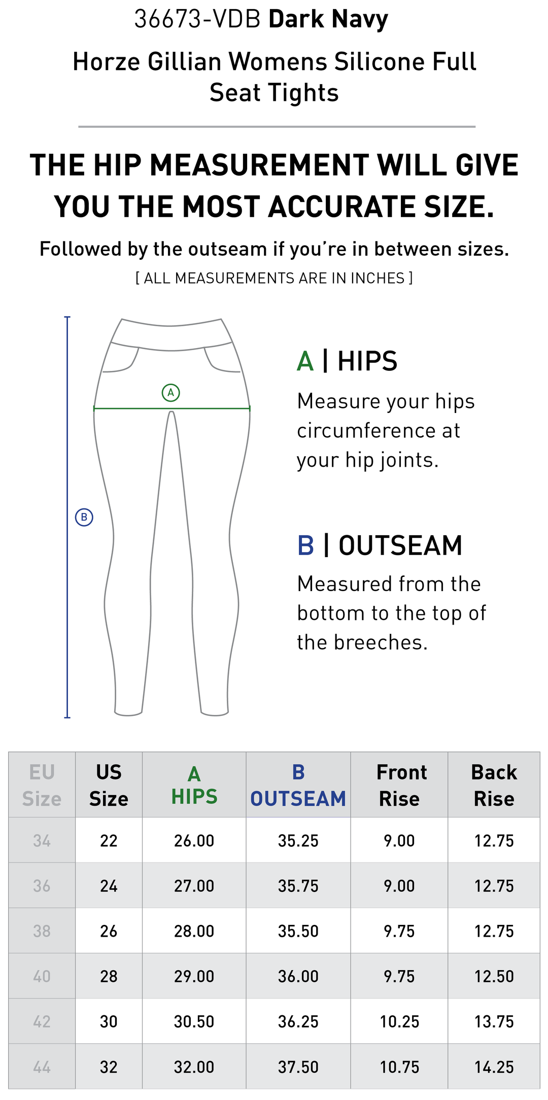 Size chart: Women&