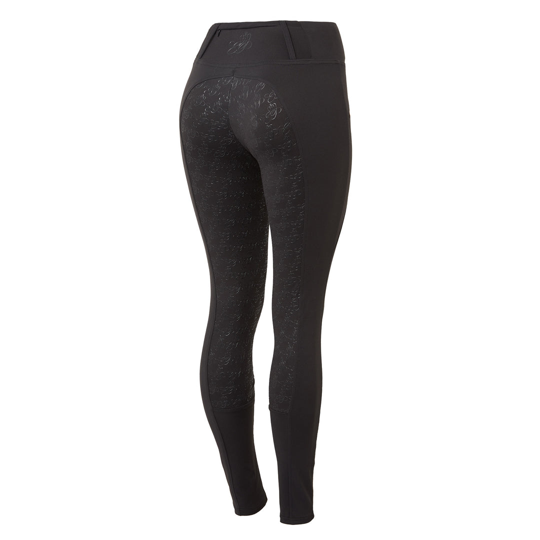 Horze Rosie Womens Full Seat Tights with Rose Gold Zippers image #1