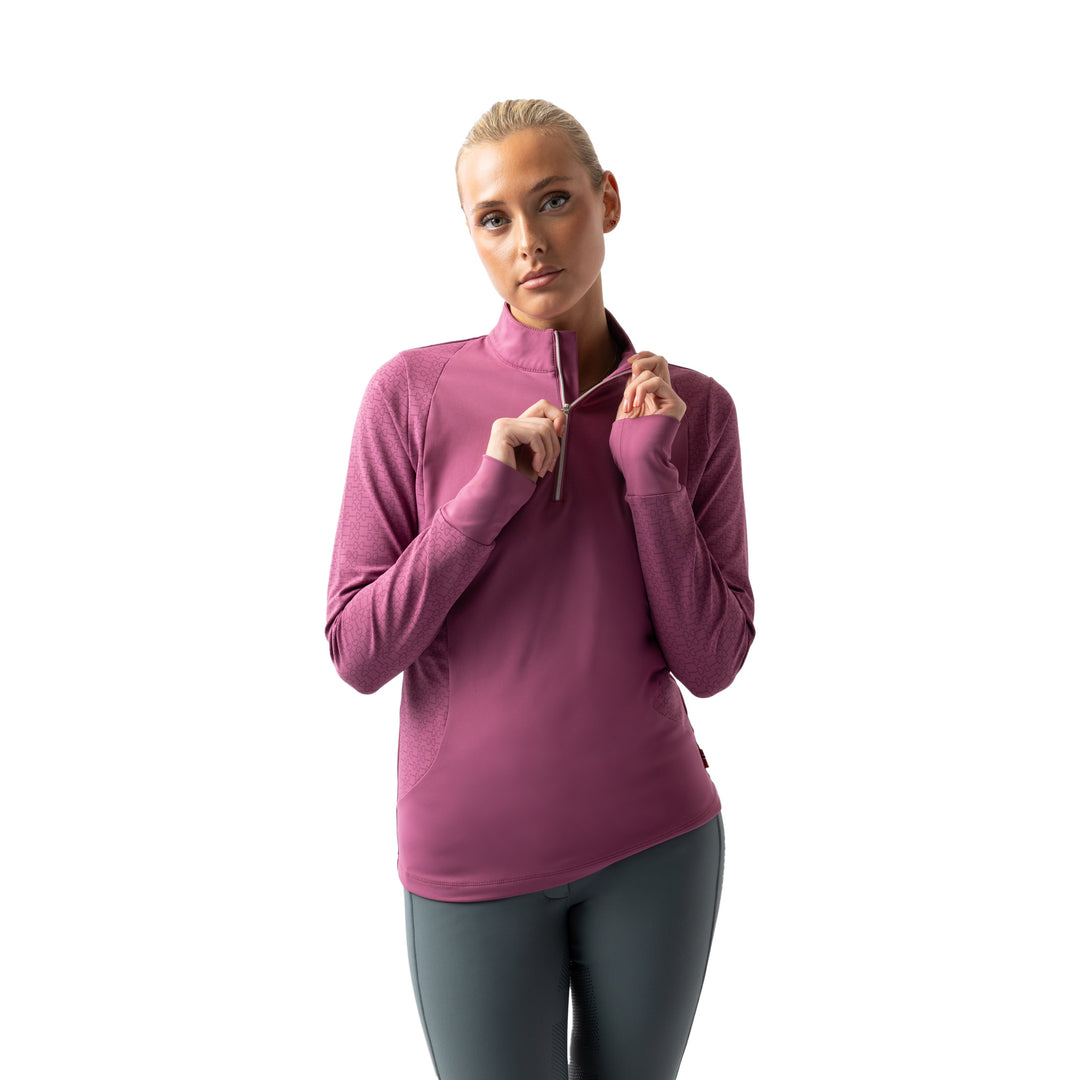 B Vertigo Isadora Womens Quarter Zip Training Shirt image 