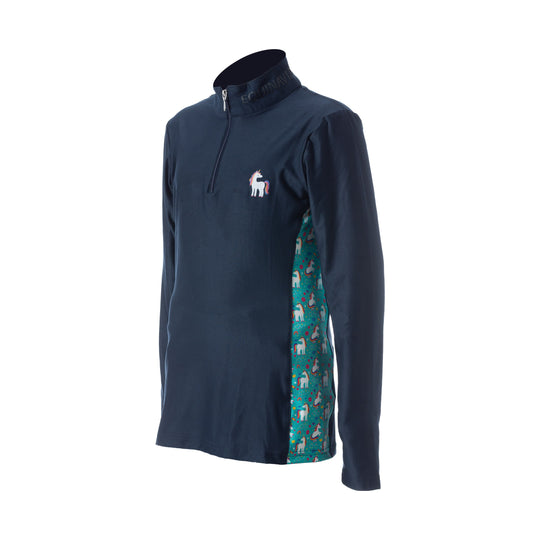Equinavia Lena Kids Long Sleeve Quarter Zip Shirt image 