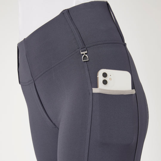 Horze Lucinda Womens High-Waist Tights w/ Silicone Full Grip image 
