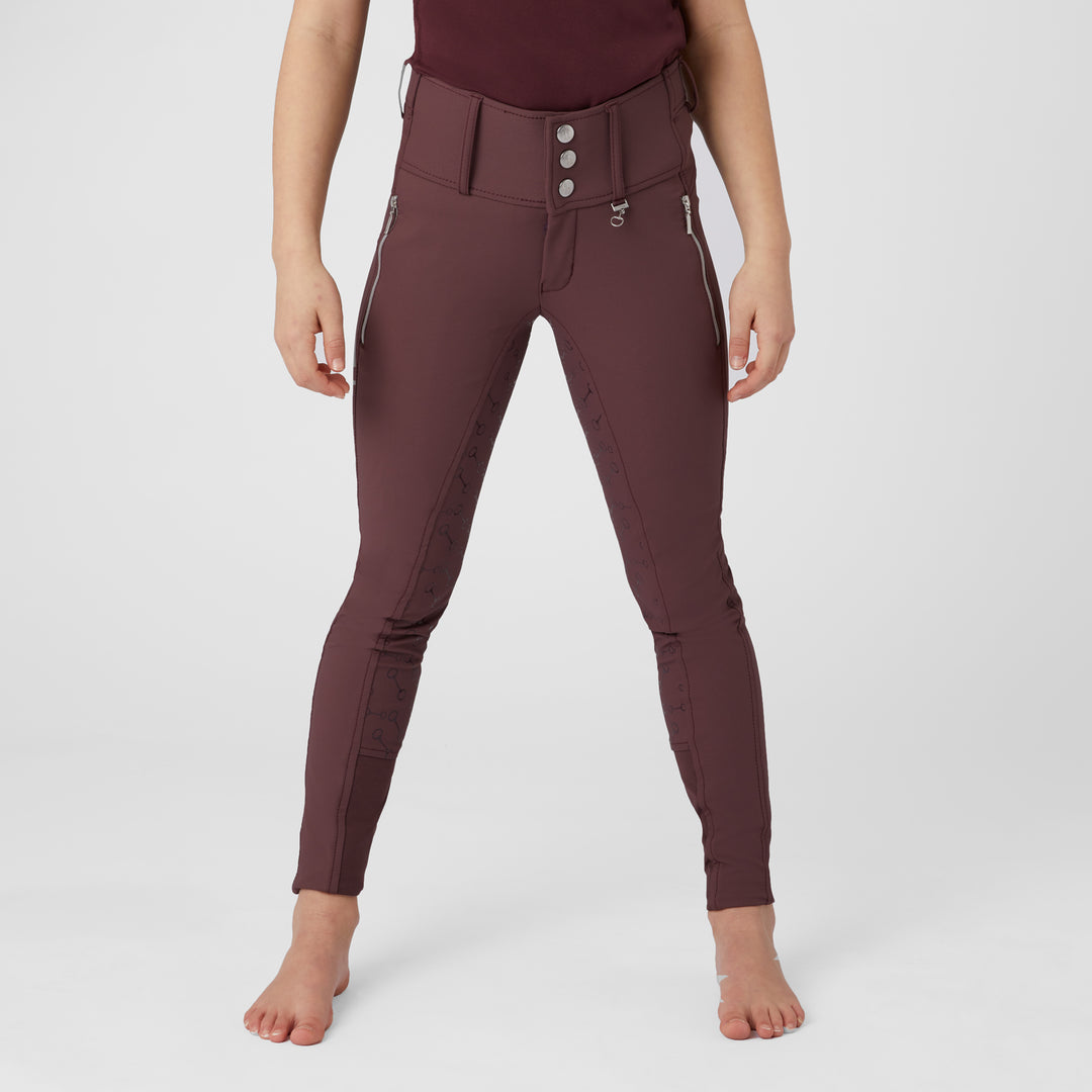 Horze Andrea JR Kids High Waist Full Grip Breeches image 