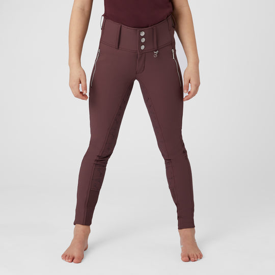 Horze Andrea JR Kids High Waist Full Grip Breeches image 