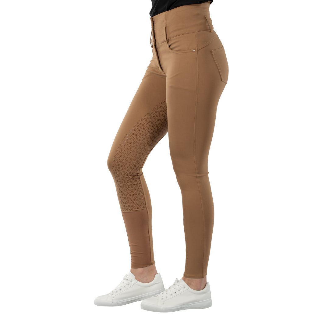 Horze Tara Womens High Waist Silicone Full Seat Breeches image 