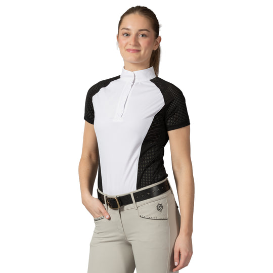 Equinavia Sara Womens Perforated Short Sleeved Show Shirt image 