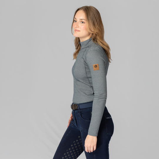 Equinavia Lara Womens Houndstooth Quarter Zip image 