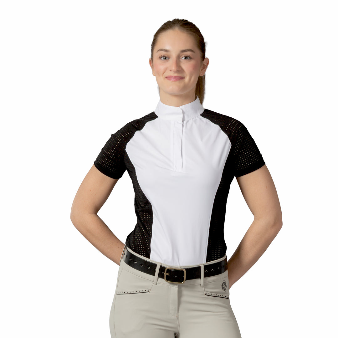 Equinavia Sara Womens Perforated Short Sleeved Show Shirt image 