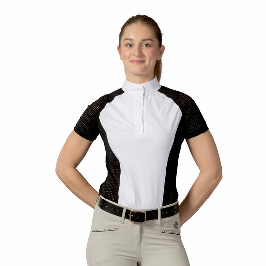 Equinavia Sara Womens Perforated Short Sleeved Show Shirt image 