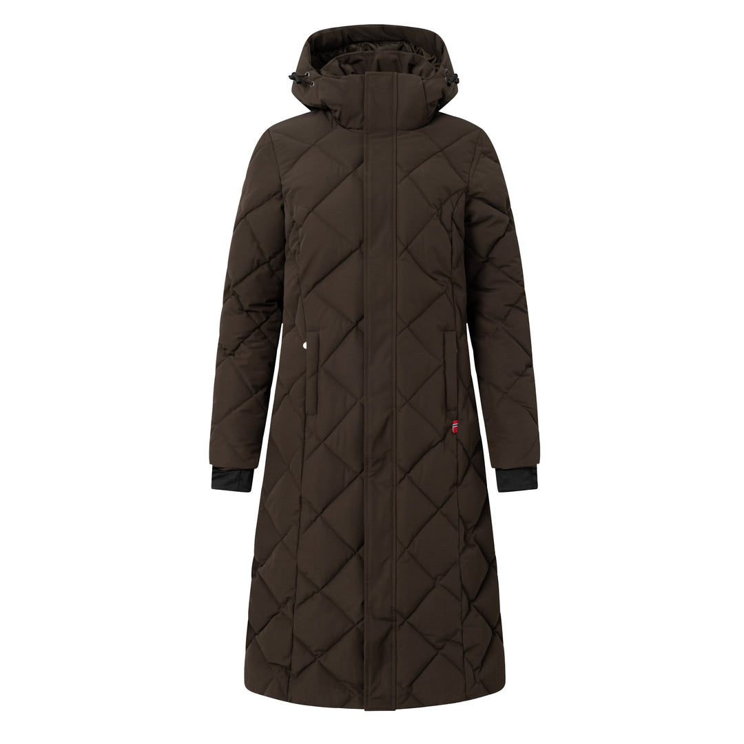 B Vertigo Gem Womens Waxed Padded Long Coat image #1