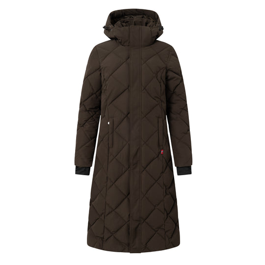 B Vertigo Gem Womens Waxed Padded Long Coat image 