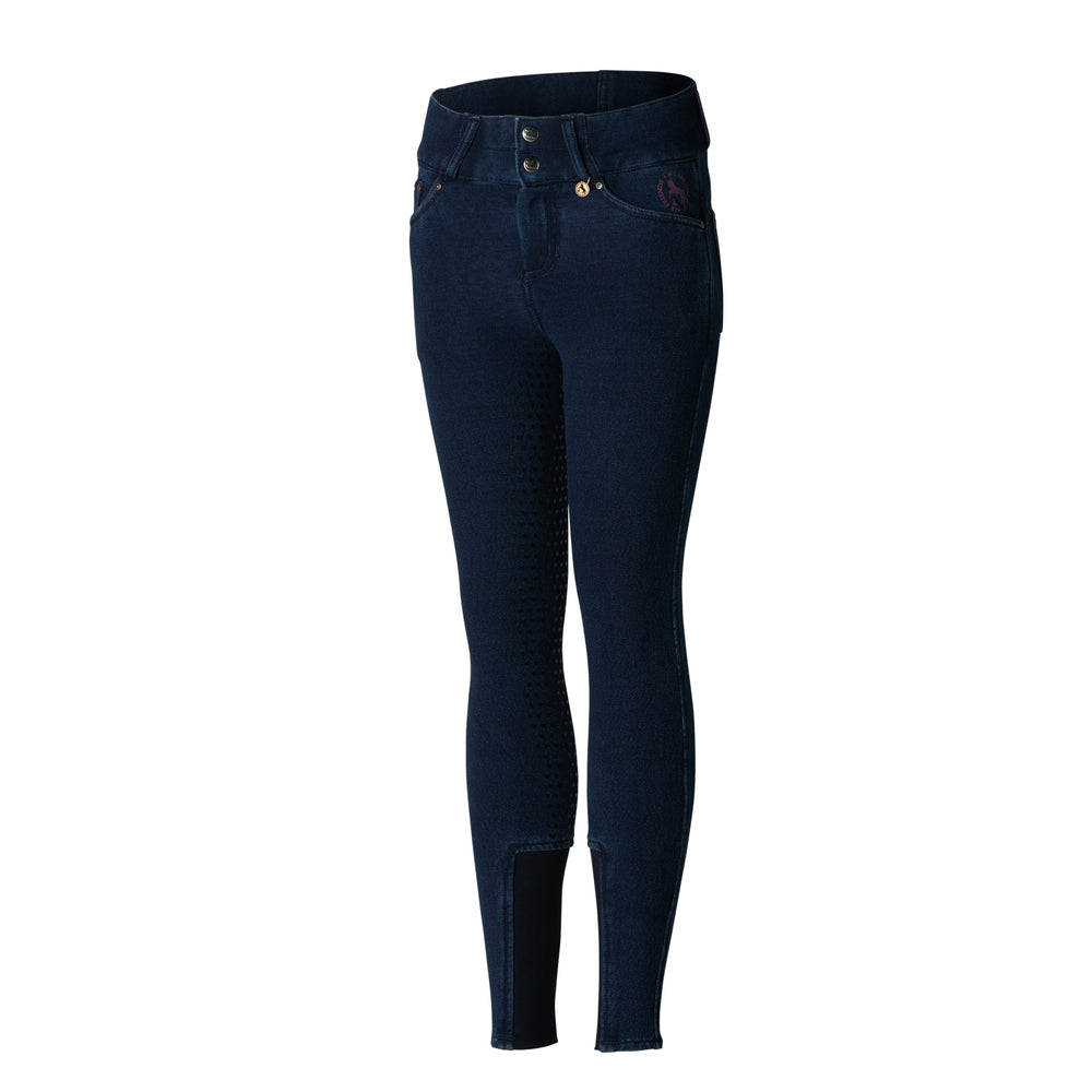 Horze Kacy Kids Denim Look Winter Full Seat Breeches image #2