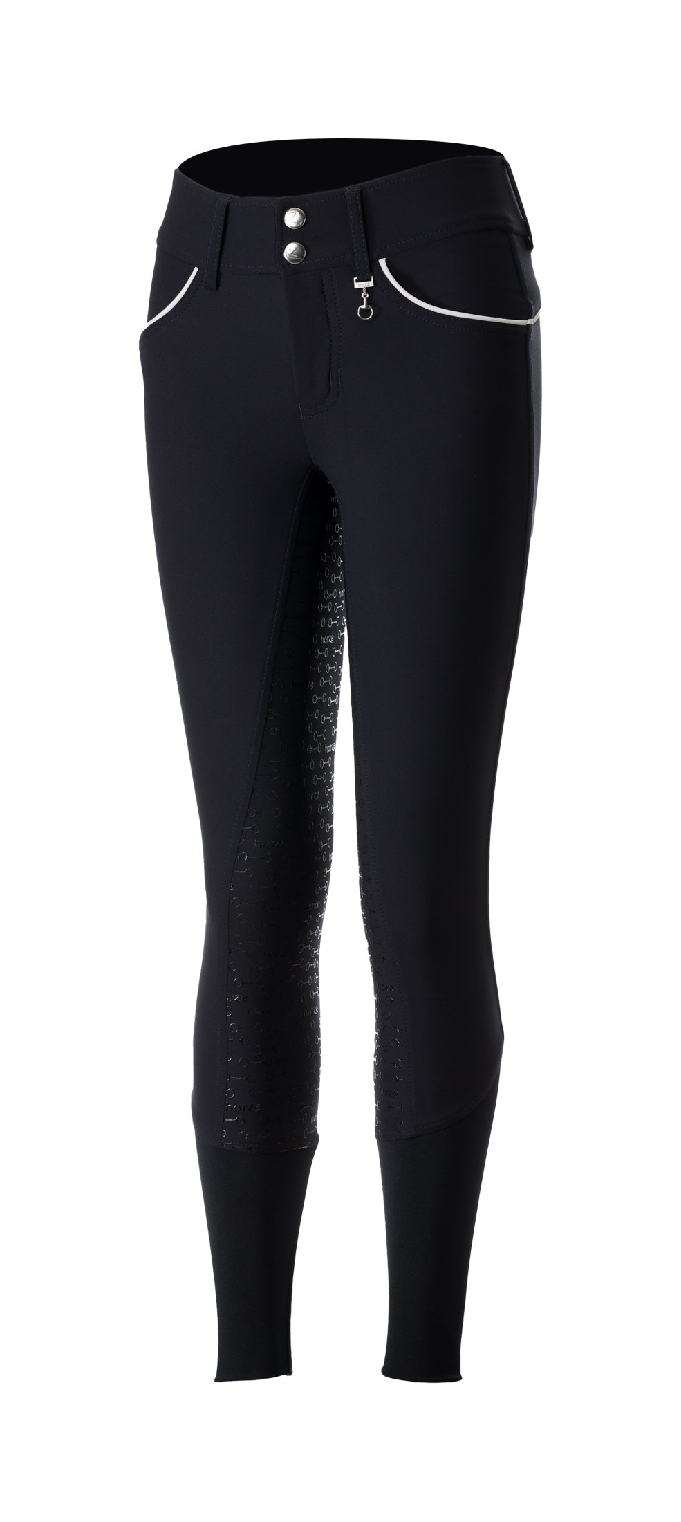 Horze Aubrey Kids High-Waist Breeches w/ Silicone Full Grip image 