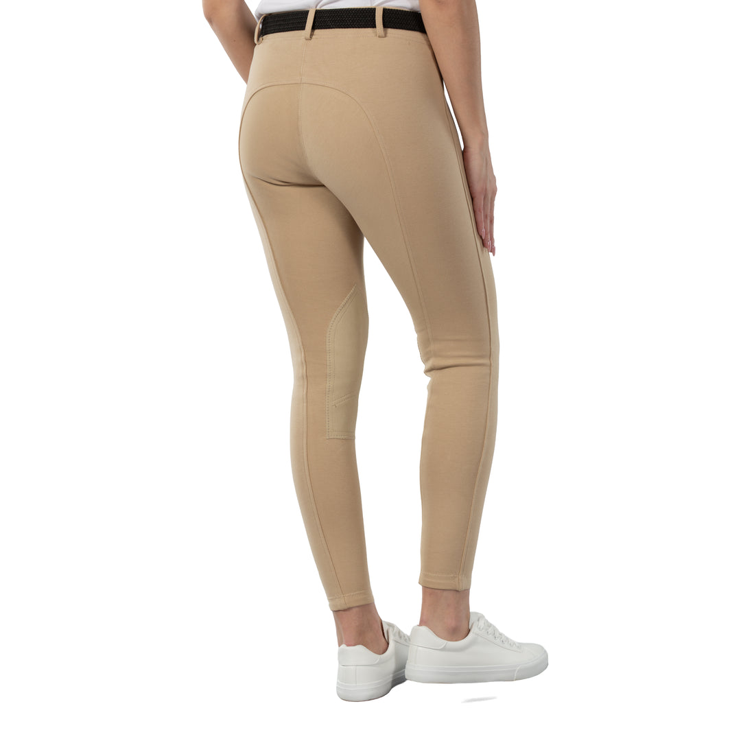 Horze Ella Womens Pull-On Knee Patch Breeches image 