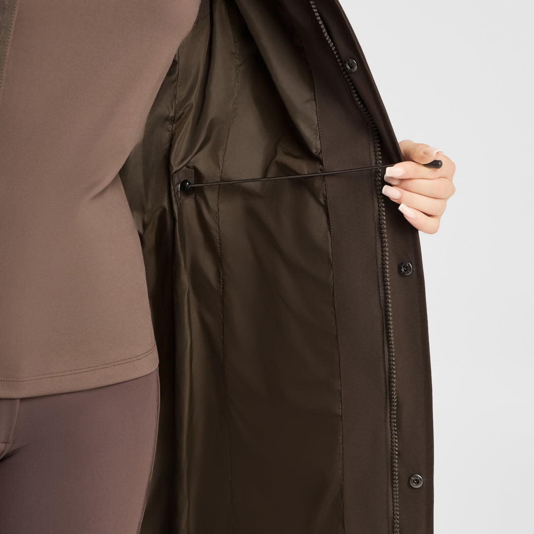 B Vertigo Gem Womens Waxed Padded Long Vest image 