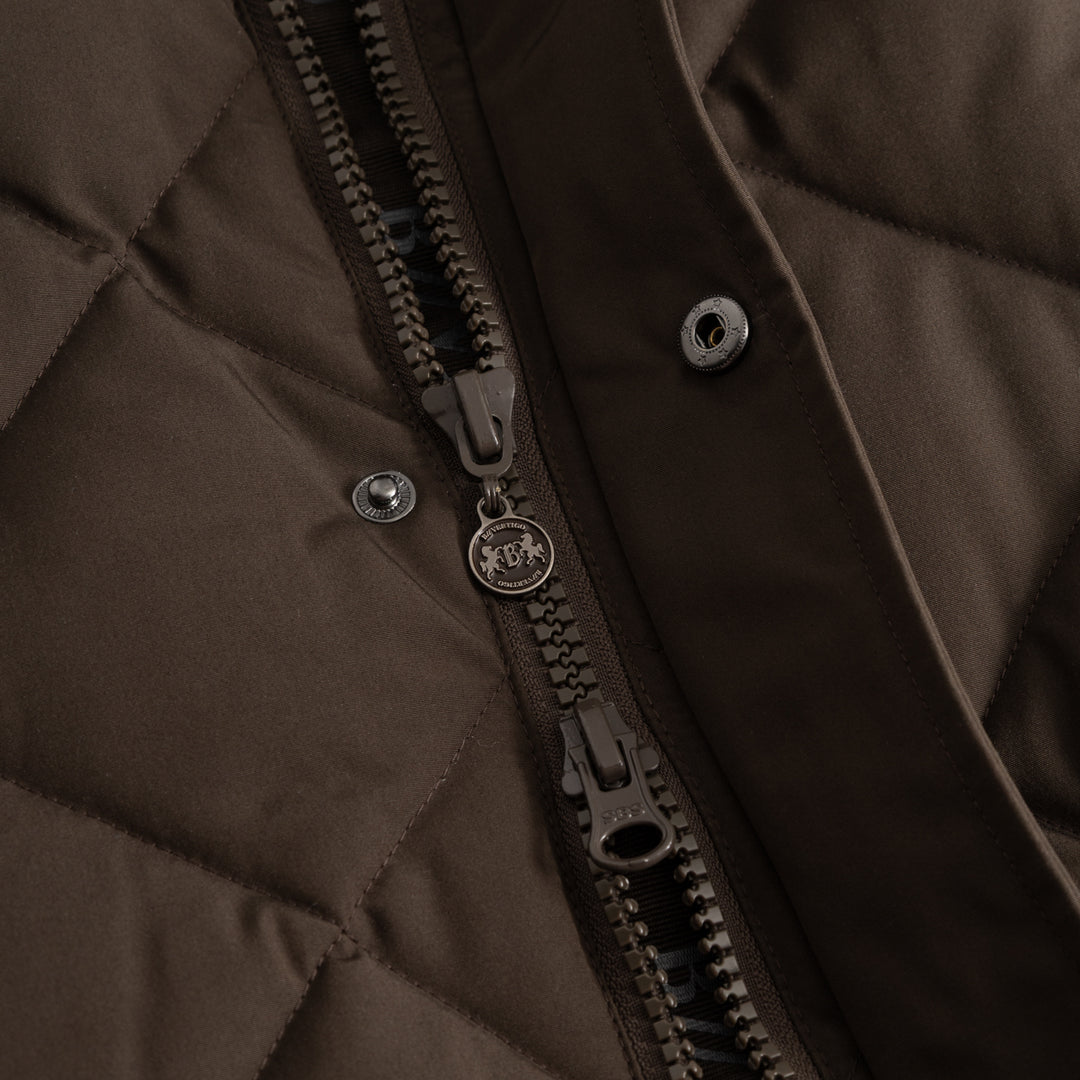 B Vertigo Gem Womens Waxed Padded Long Vest image 