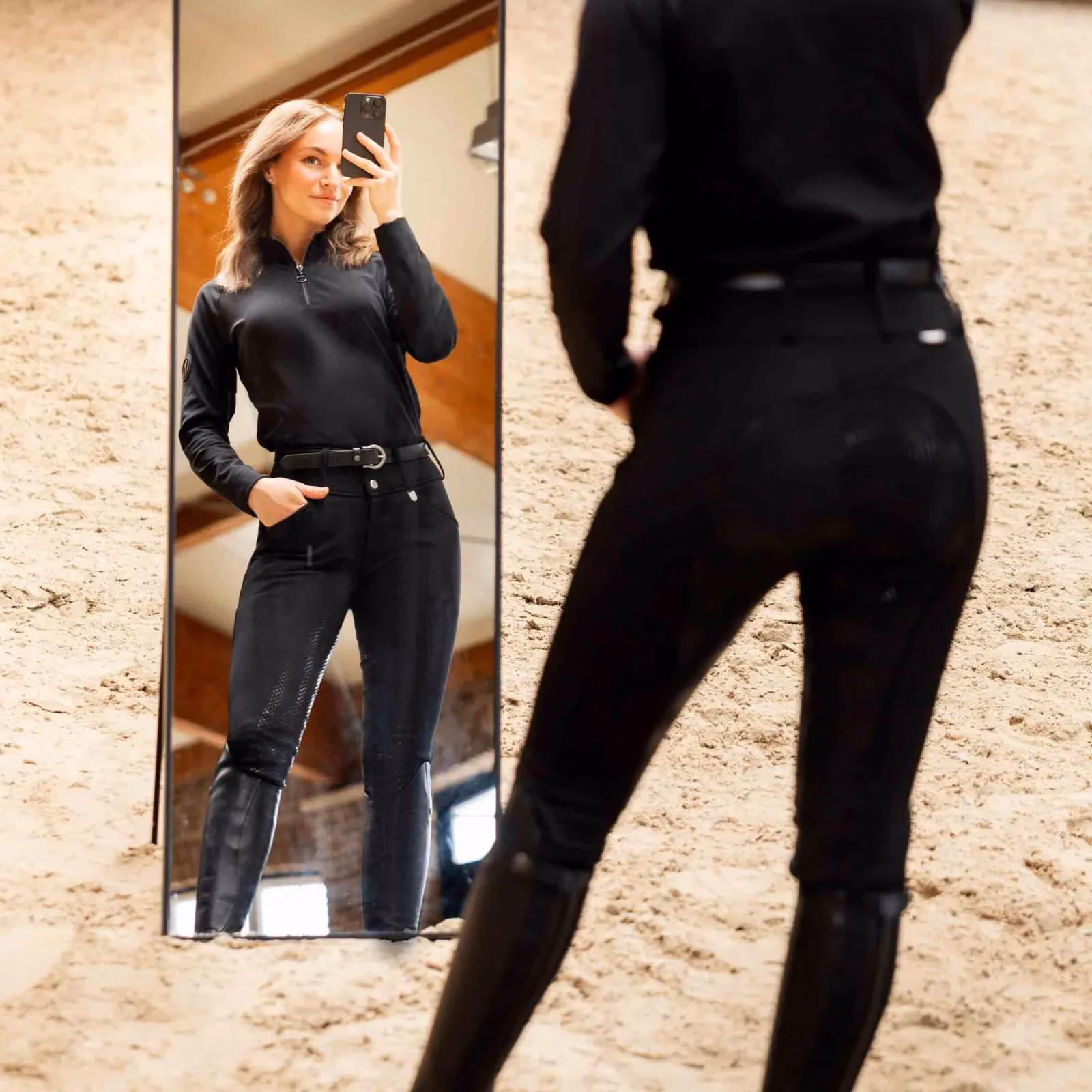 Horze Grand Prix Womens Thermo Softshell Full Seat Breeches