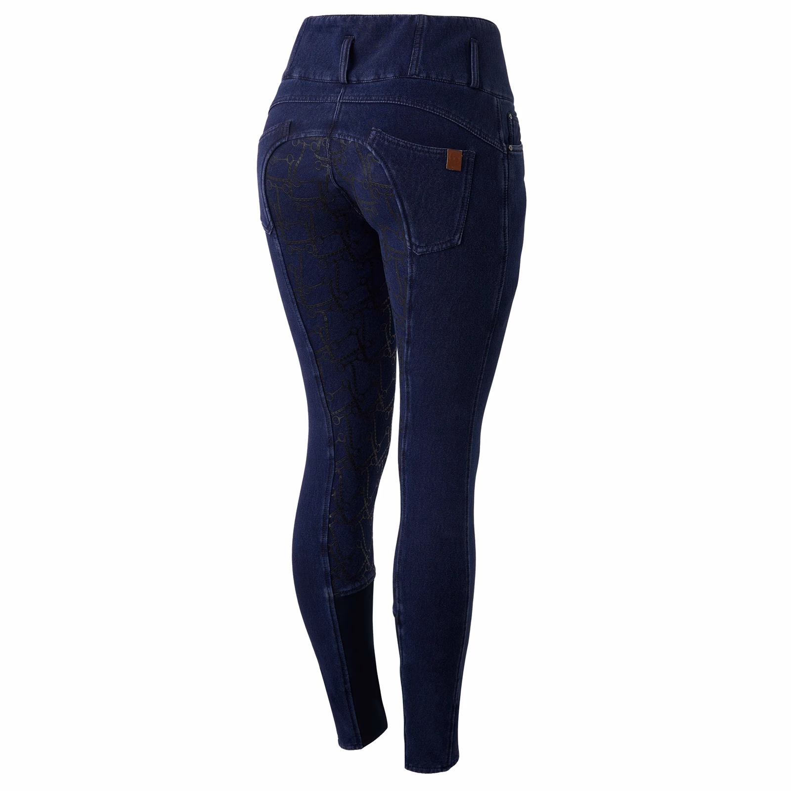 Horze Kacy Womens Denim Look Winter Full Seat Breeches