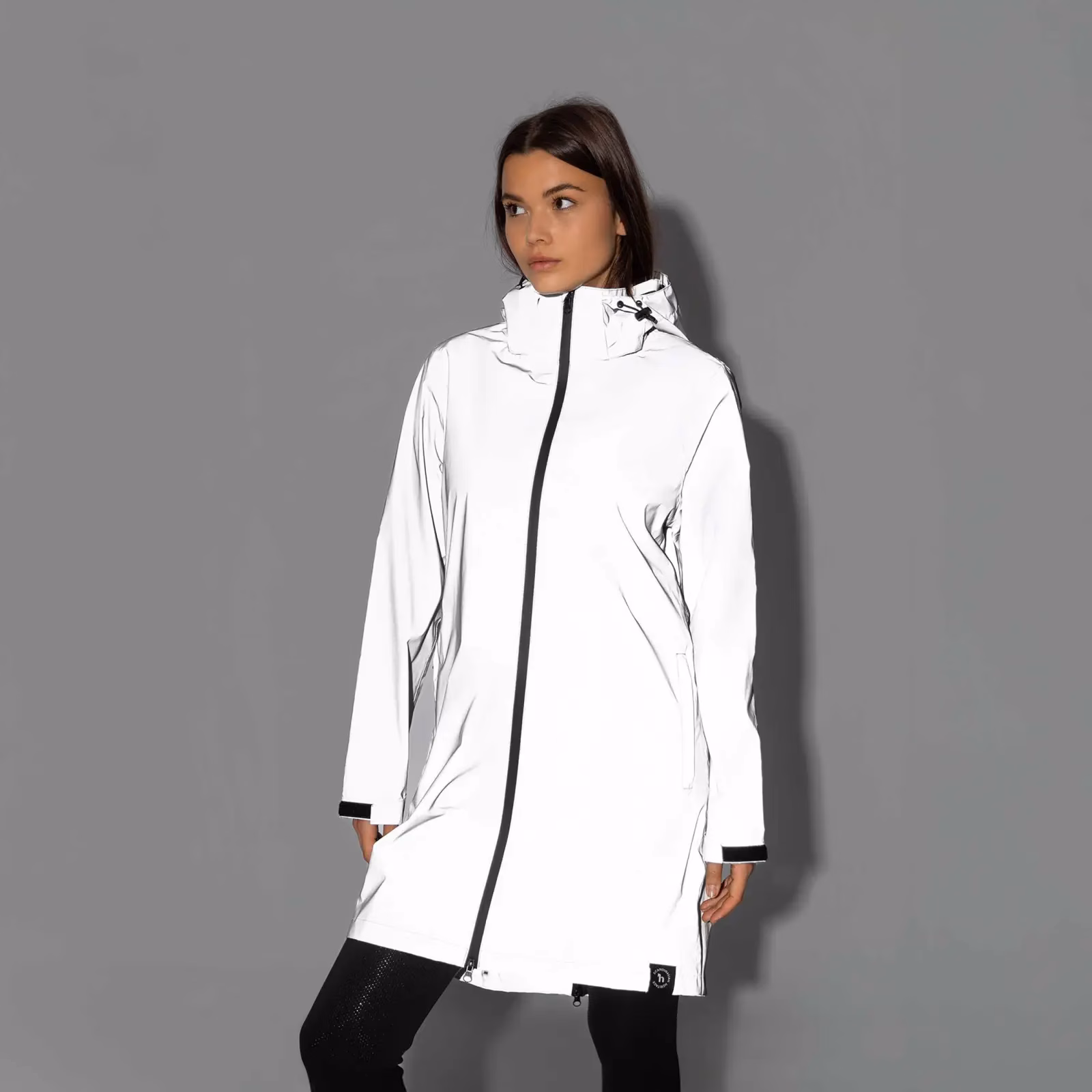 Horze Rainbow Womens Reflective Raincoat