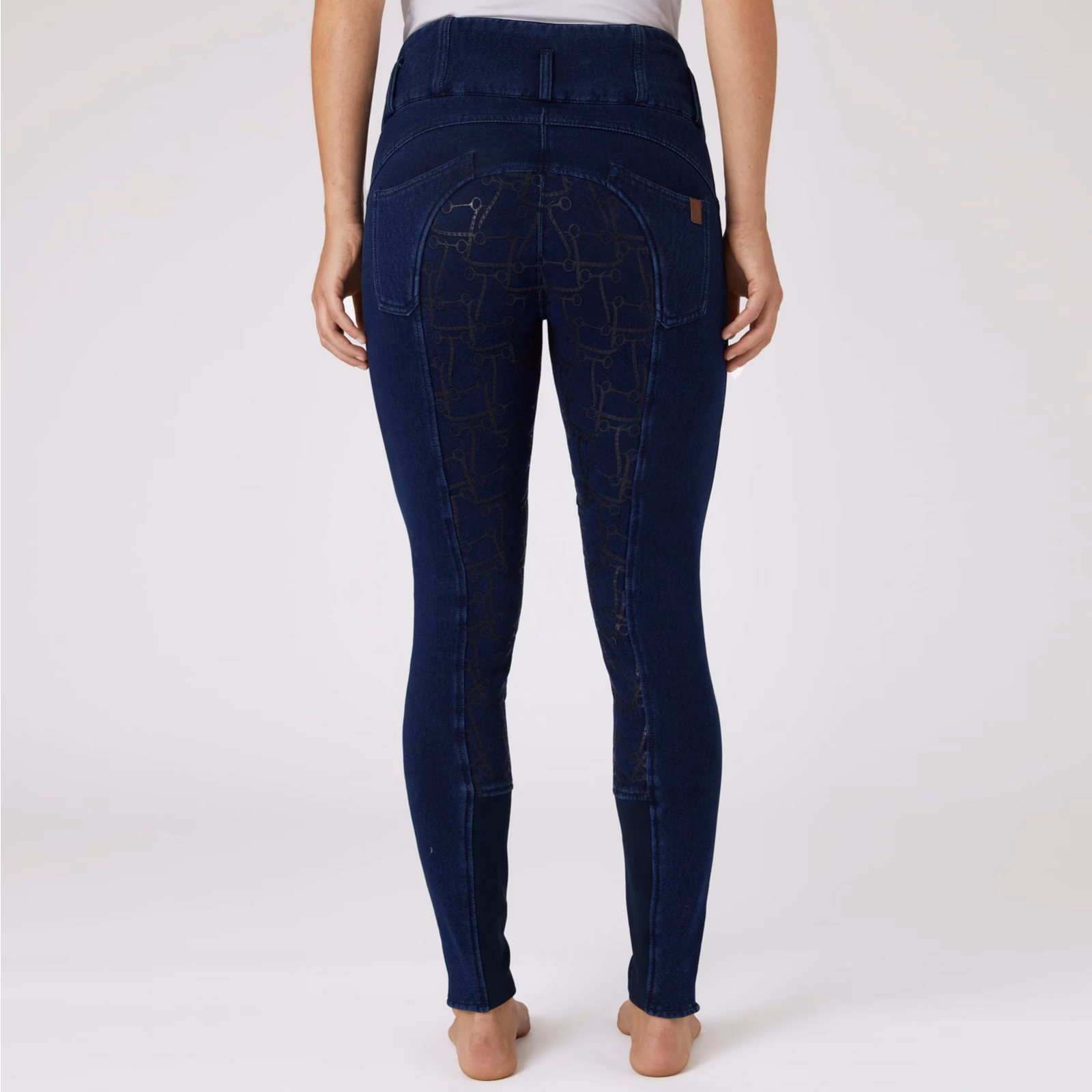 Horze Kacy Womens Denim Look Winter Full Seat Breeches