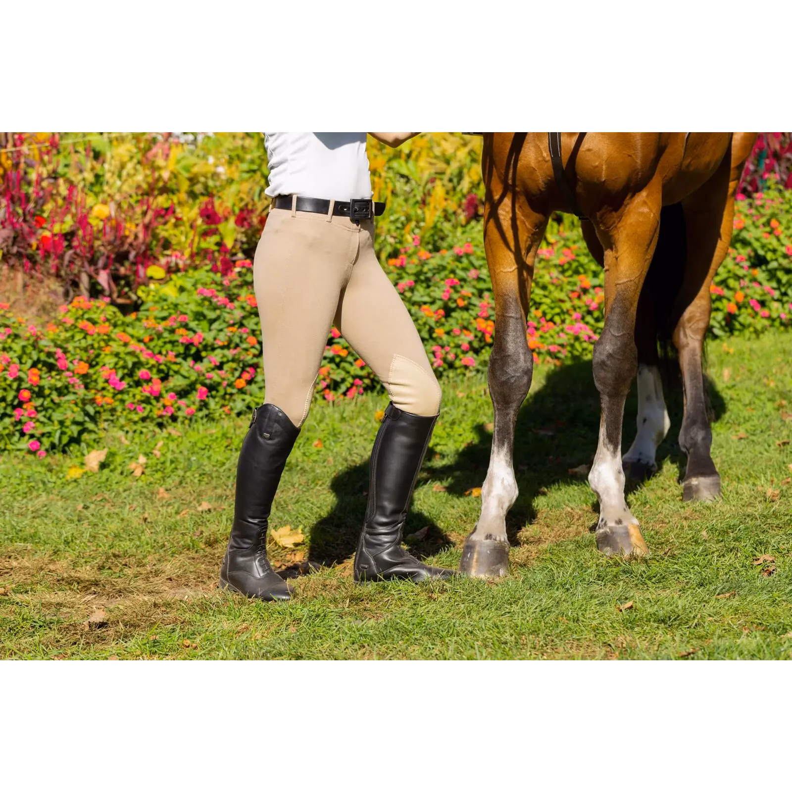 Horze Ella Womens Pull-On Knee Patch Breeches