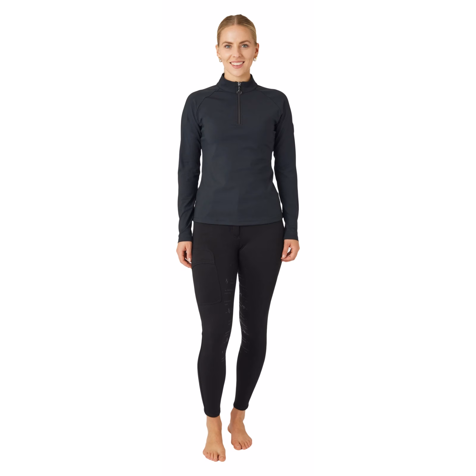 Horze Karla Womens Tech Training Half Zip Shirt