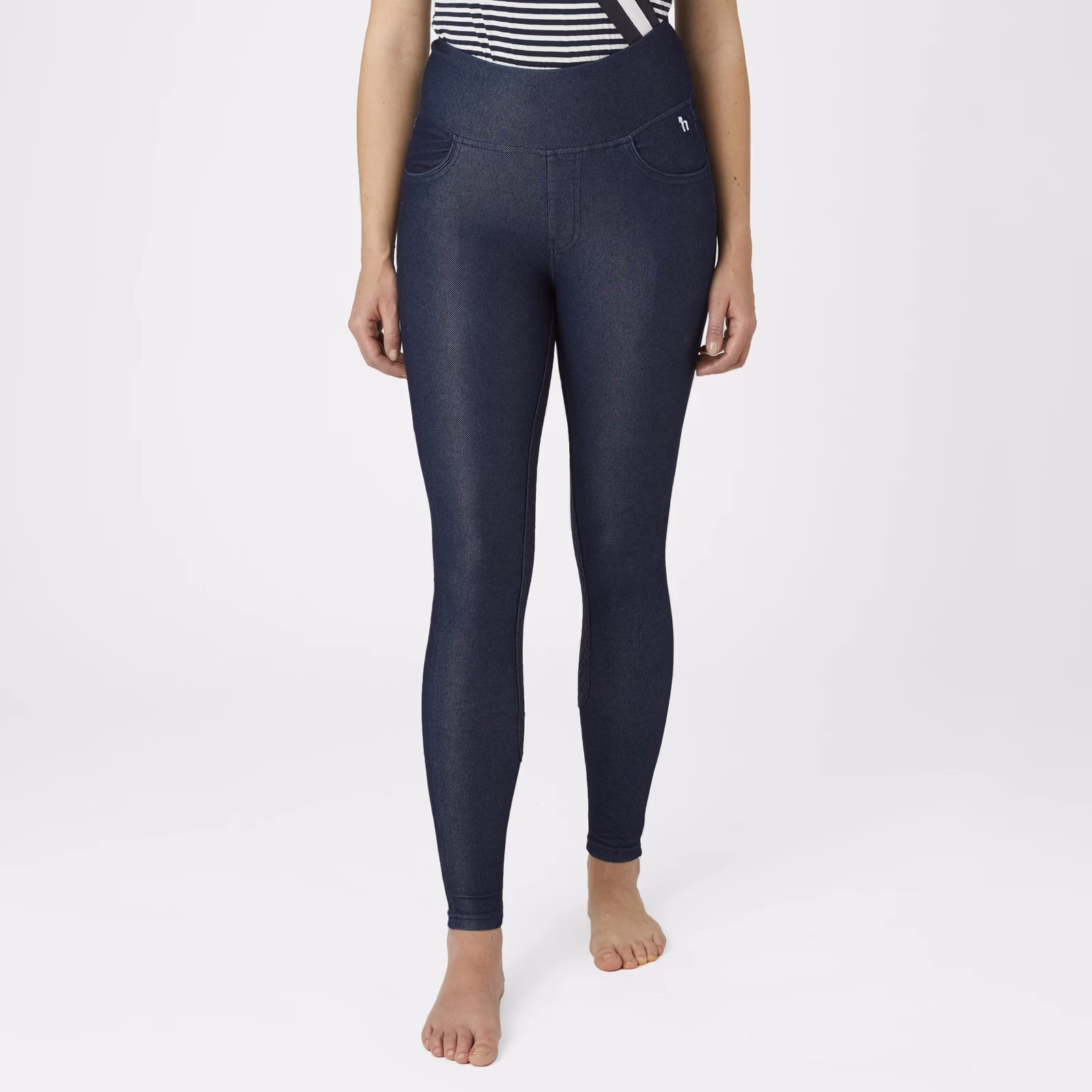 Horze Katia Womens Denim Look Full Seat Tights
